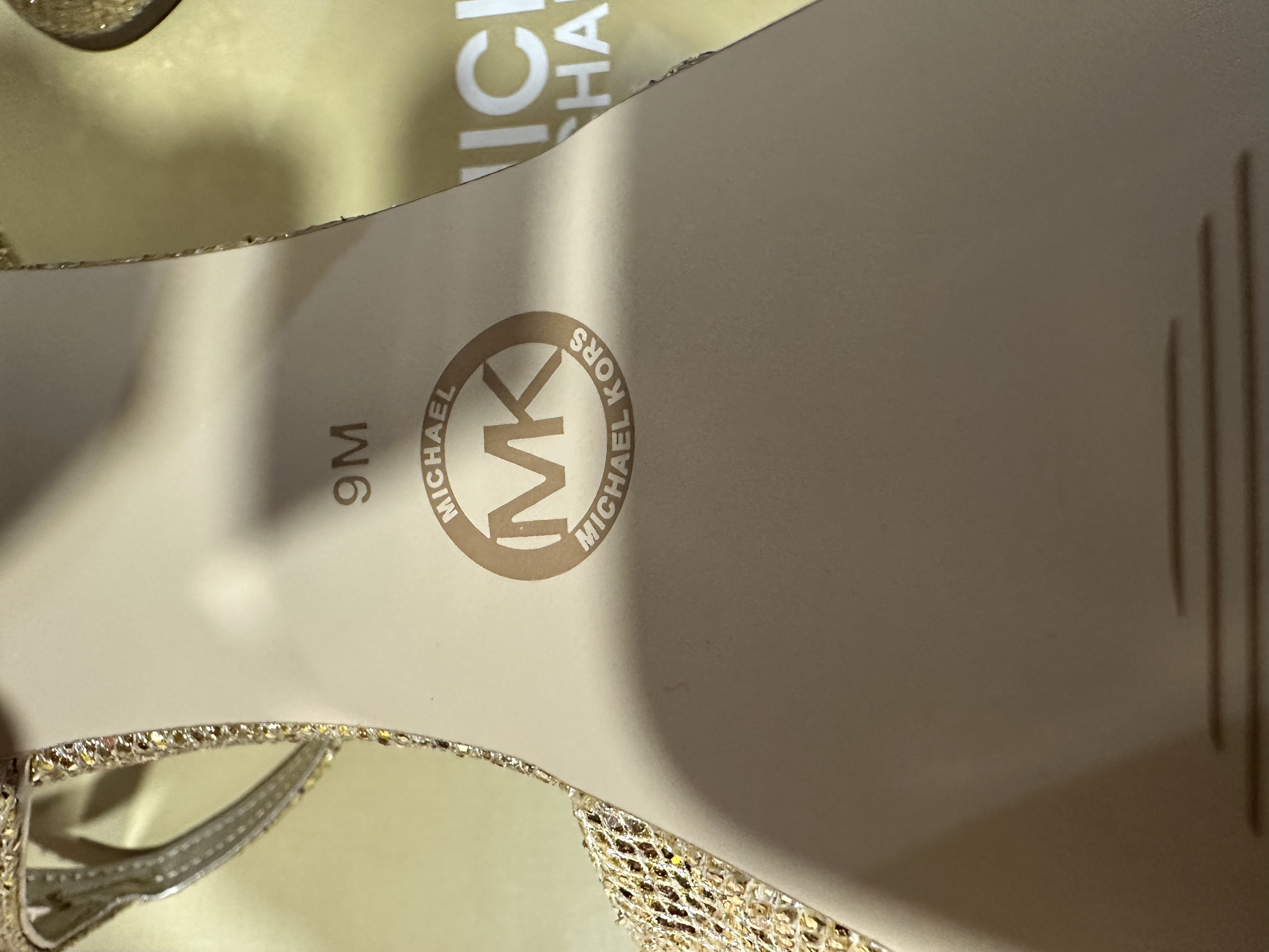 Michael Kors Gold Platform shoe