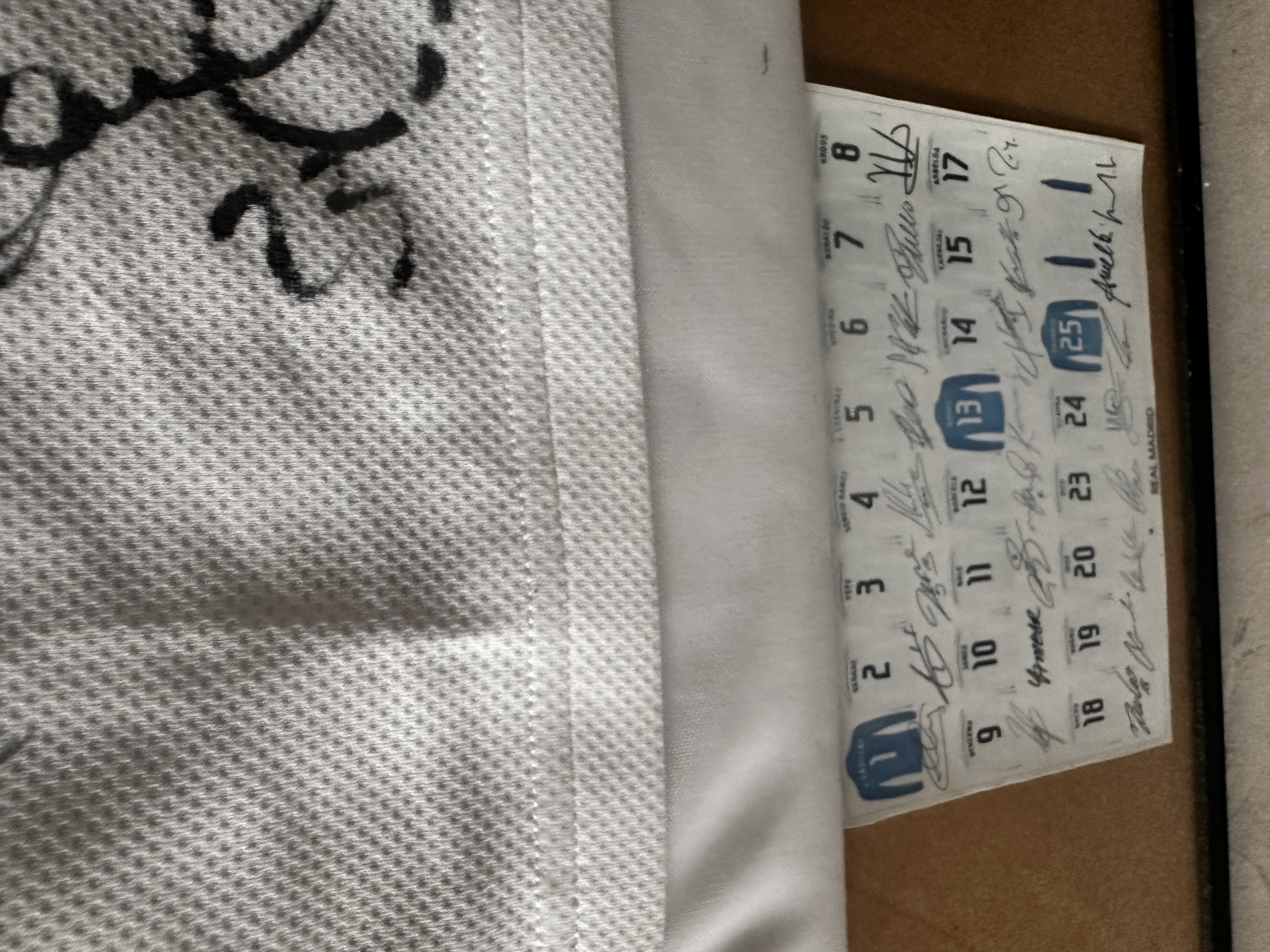 Real madrid 2015-16 signed jersey 