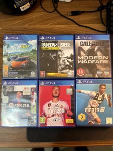 Collection of PlayStation 4 Video Games